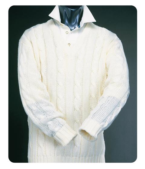 Long Sleeve Plain Cricket Sweater 